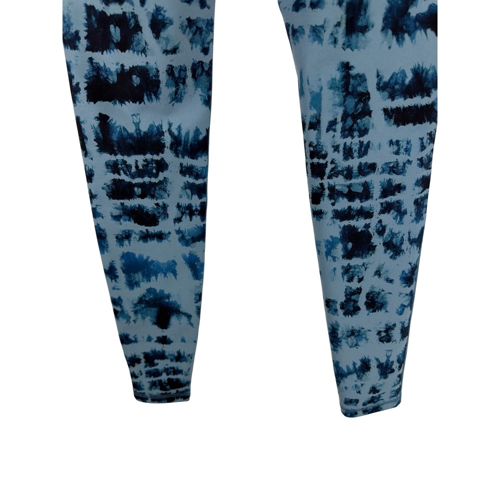 Kinesis High Rise Ankle Length Leggings Blue‎ Tie Dye Pockets Women XS - Picture 9 of 12